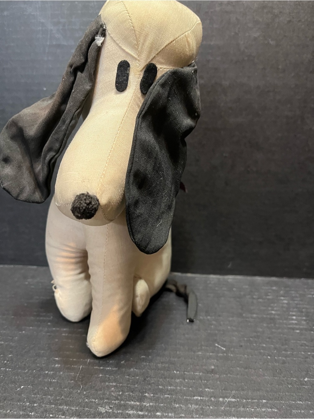 Vintage Snoopy handmade  plush - Peanuts Snoopy VTG stuffed animal homemade